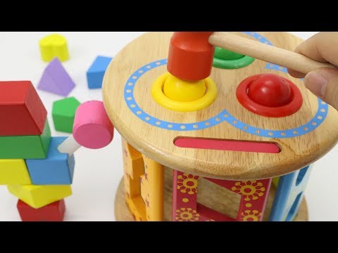 Wooden Hammer Ball & Shape Sorting Box Educational Toy