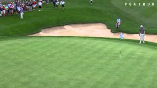 Rory McIlroy’s masterful up and down from awkward lie at BMW