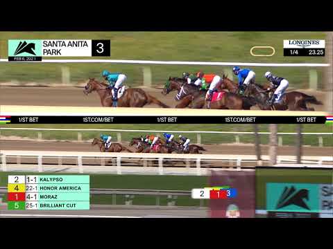 Moonlight d'Oro wins the Grade 3 Las Virgenes Stakes on February 6th, 2021 at Santa Anita Park.