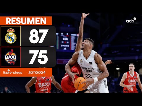 Real Madrid - BAXI Manresa (87-75) RESUMEN | Liga Endesa 2025-26