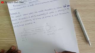 Fluid Mechanics - Law of Conservation of Mass/Matter/Continuity Equation. Example 3