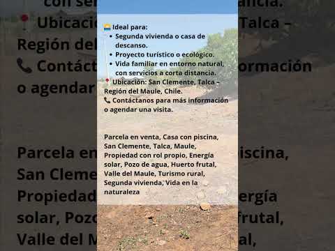 En San Clemente Hermosa Parcela