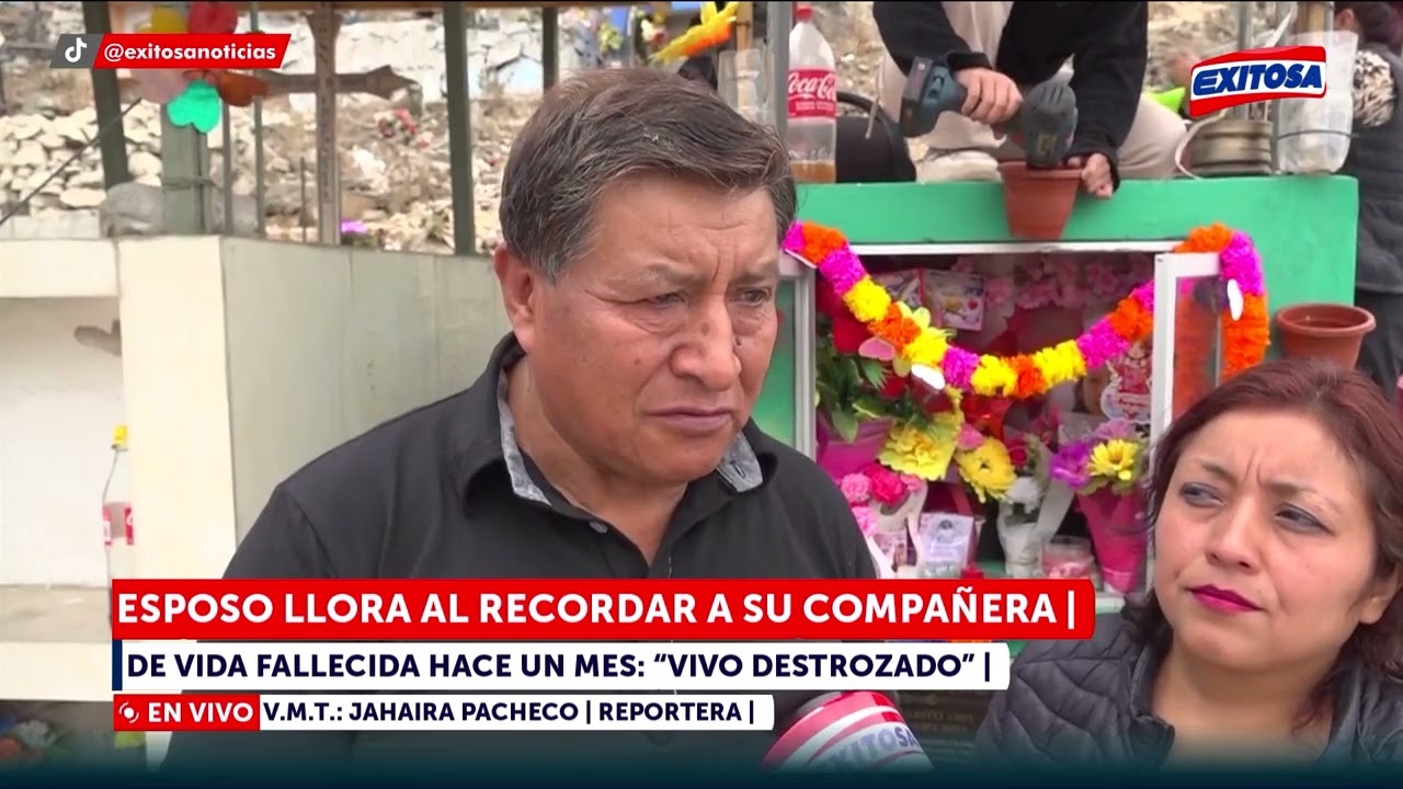 🔴🔵 Esposo llora al recordar a su compañera de vida fallecida hace un mes: "Vivo destrozado"
