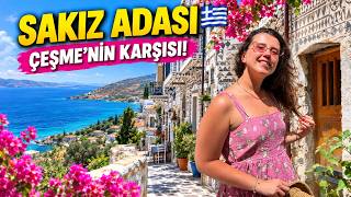 ÇEŞME’NİN HEMEN KARŞISINDA BÖYLE BİR ADA VAR! 🇬🇷  SAKIZ ADASI