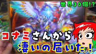【遊戯王】世界に30個！？コナミさんから凄い物が届いた！【ラッシュデュエル】【開封動画】