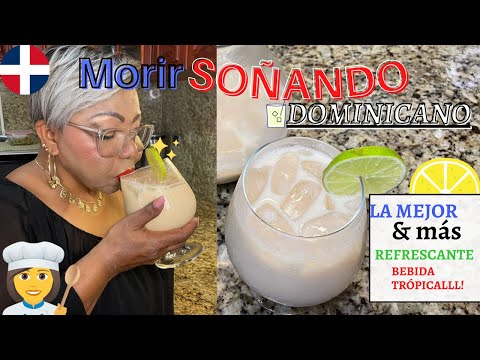 🔴🍊Cómo hacer MORIR SOÑANDO DE LIMÓN DOMINICANO ✅  Receta TRADICIONAL muy SENCILLA🍊🔴