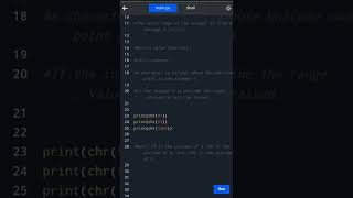 #python 126.Python chr() | How chr() works? | #shorts #pythontutorial #pythonprogramming  #py 