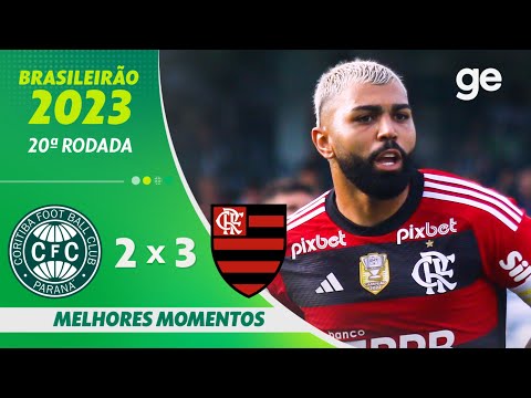 Gols e lances de Coritiba x Flamengo
