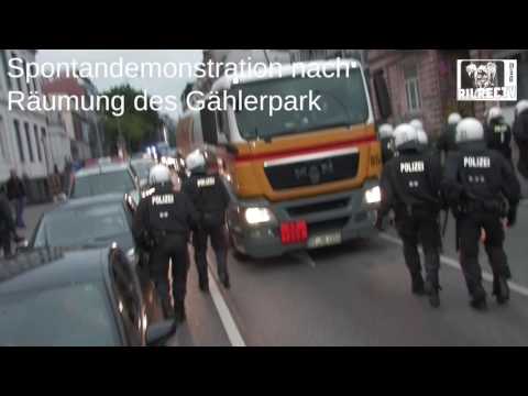 Spontandemo nach Gaehlerparkraeumung 4.7.2017