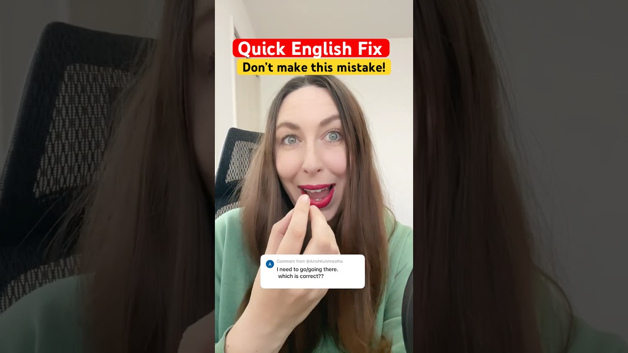 This English Mistake Ends TODAY! 🚫 Need to Go vs Need to Going