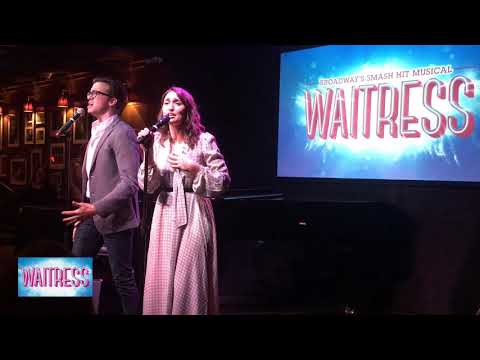 Sara Bareilles and Gavin Creel Sing Bad Idea at The Launch of Waitress London