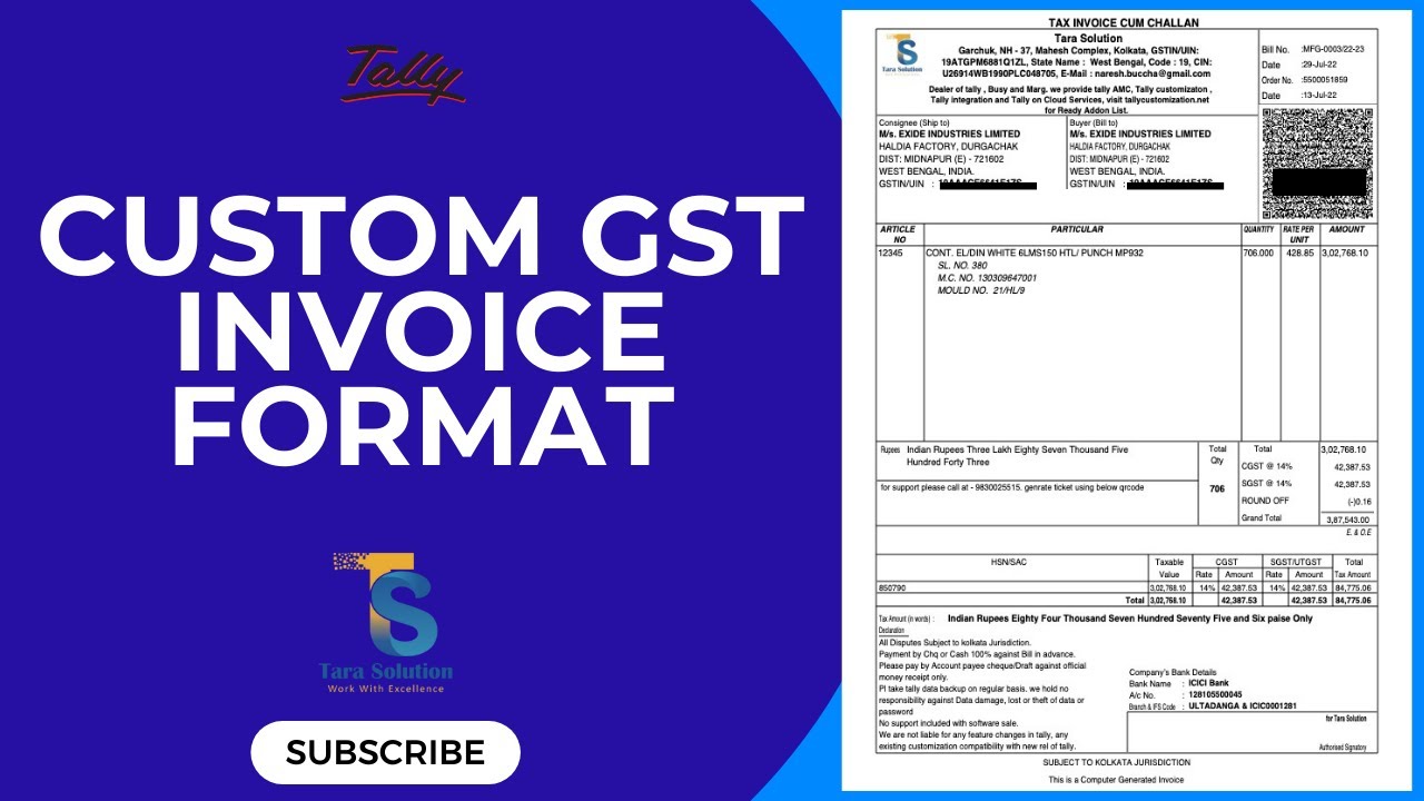 GST Invoice Format no 4