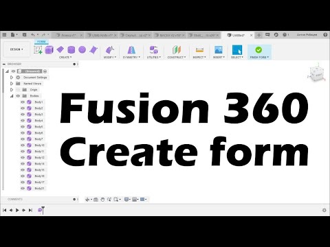 Fusion 360 - Команды Create form