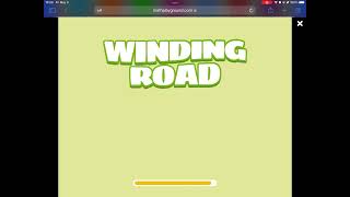 winding road is glitched