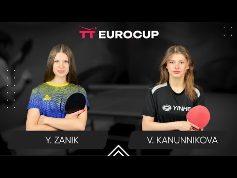 16:20 Yulianna Zanik - Vasylysa Kanunnikova 31.07.2024 TT Euro.Cup Women Ukraine Star. TABLE 4