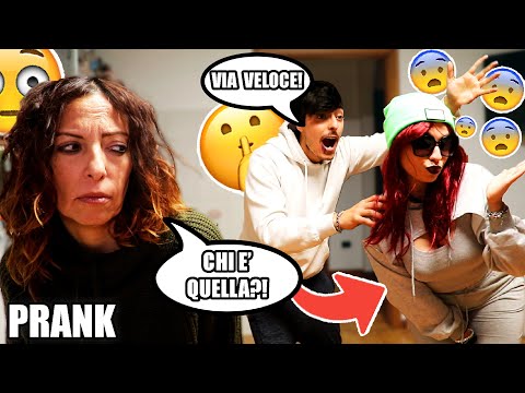 HE PRETENDS TO BE ANOTHER GIRL AND I CHEAT ON HER IN FRONT OF MY MOTHER - I'M JOKING! *SHE FALL F...