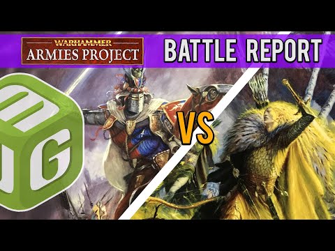 Bretonnia vs Wood Elves Warhammer Armies Project Battle Report Ep 64