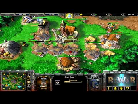 Rstarts.Th000(UD) vs InquisitiveHawK(HU) - Game 4 - WarCraft 3 gameplay - RN522