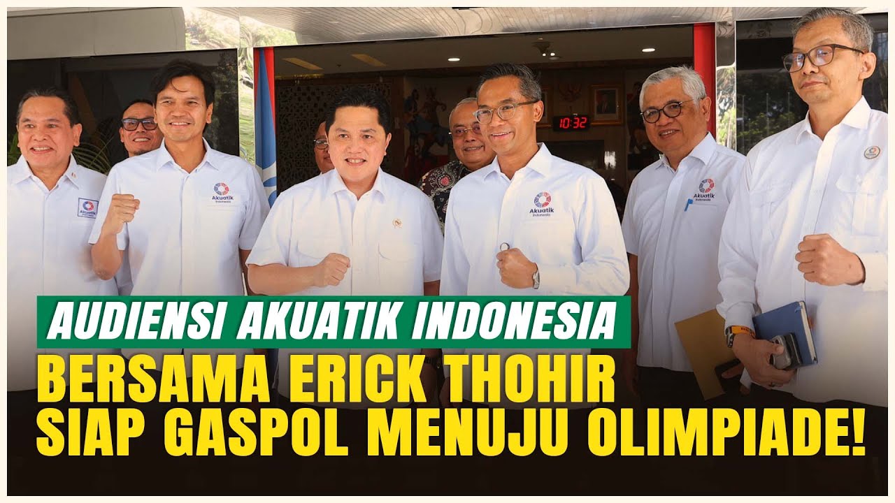 Erick Thohir Dukung Roadmap Akuatik Indonesia Menuju SEA Games hingga Olimpiade!