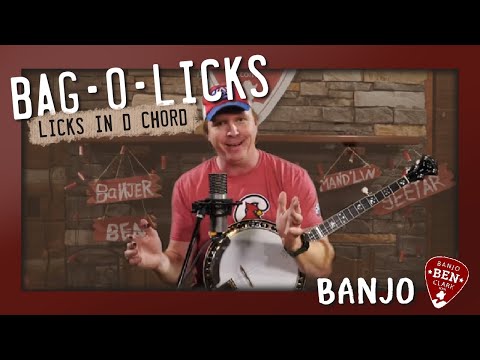Bag O' Licks: 10 Awesome Banjo Licks for the D Chord!