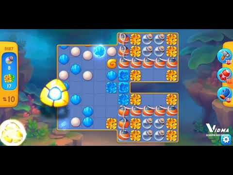 Fishdom. 9187 level no boosters and diamonds. 18 moves