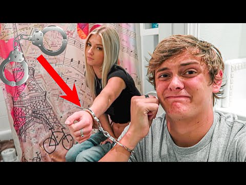 HANDCUFFED TO MY GIRLFRIEND **24 HOURS**
