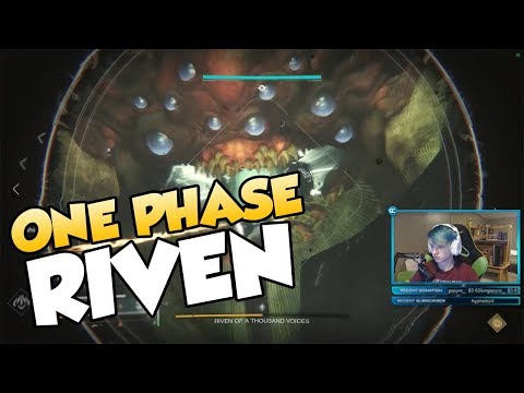 INSANE 1 PHASE RIVEN! Last Wish Raid Final Boss!