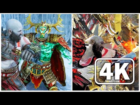 Sigrun vs King Hrolf Kraki - Which have a better Ending Scene vs Kratos (God of War 4K Ultra HD)