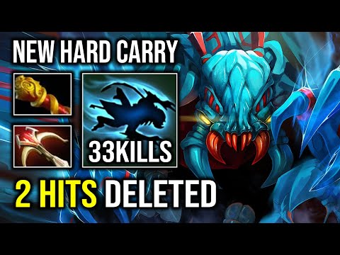 WTF 2 Hits Deleted Late Game Max Slotted Weaver Brutal Hit Like a Truck Dota 2