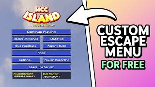 Customize your Minecraft Escape Menu for Free