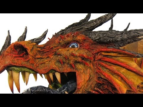 Great Paper Mache Dragon Trophy