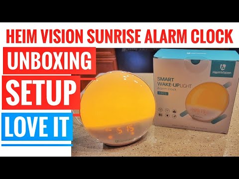 UNBOXING AND SETUP Heim Vision Sunrise Alarm Clock A80S  LOVE IT.