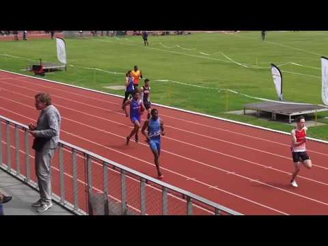 21''65: OLIVIER Jack (200m JUM S2) -  Chpts régionaux Cadets-Juniors PONTOISE,  8 juin 2019