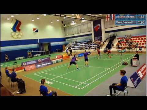 QF Badminton Russian Open 2017: K. Abramov/A. Zinchenko vs Evgenij Dremin/Denis Grachev