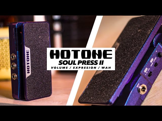 Vídeo relacionado con HOTONE Wah Volumen activo Expresión pasiva Pedal de efectos de guitarra conmutable 4 en 1 con pedal de efectos de guitarra visible Soul Press II