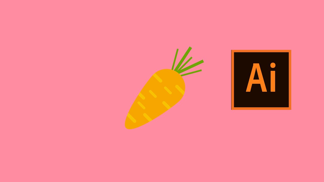 How to create vector carrot | illustrator tutorial |