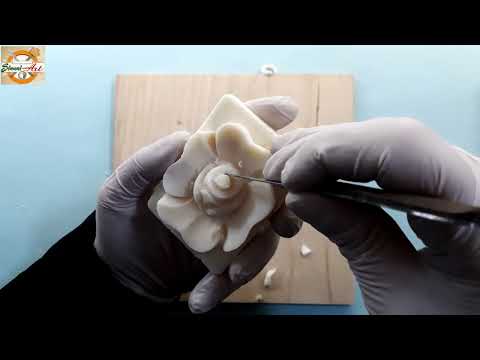 Soap carving simple /How to carve a rose...