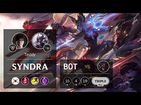 Syndra Bot vs Lucian - KR Challenger Patch 9.24