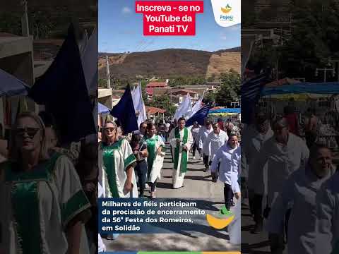 Multidão participa da procissão da 56^ da Festa dos Romeiros de Solidão - PE