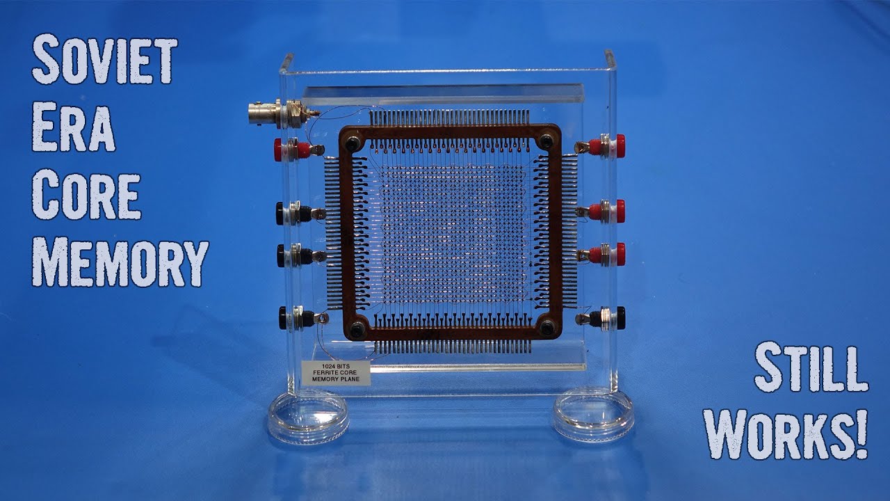 Playing with Soviet Era Ferrite Core Memory Planes