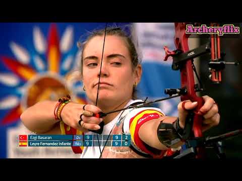 Leyre Fernandez Infante v Ezgi Basaran – recurve under 21 women gold _ Lilleshall 2022 Youth Champs
