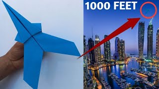 ✈️ PAPER AIRPLANE THAT FLY FAR | How to Make a Paper Airplane That Flies Far and Straight Very Easy