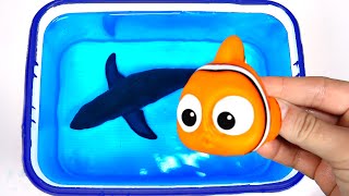 Fish and Wild Animal Toy Sorting For Kids
