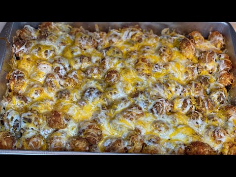 Cazuela de papitas | Tater tot casserole