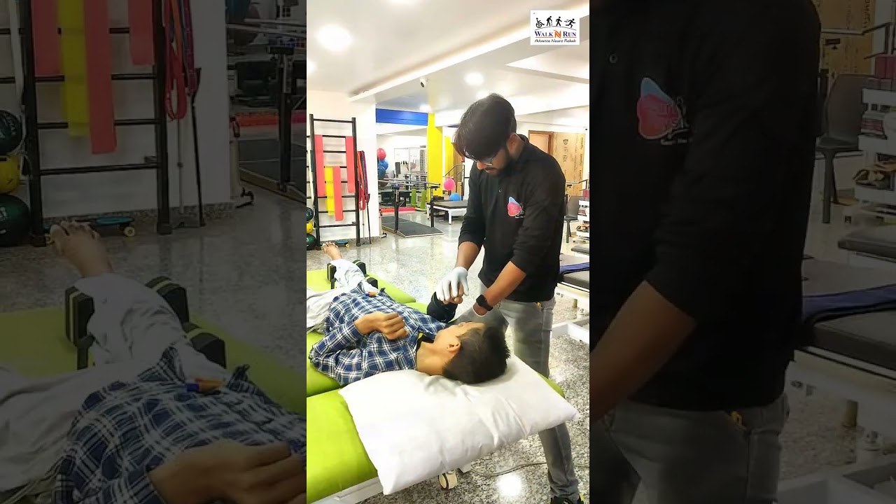 Lower body exercises for paraplegic patient.