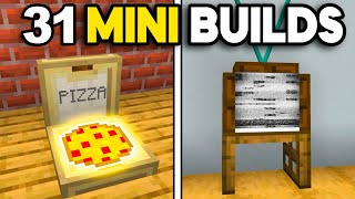 31 Mini Build Hacks in Minecraft!