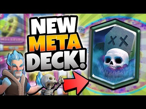 INSANE NEW TOP META GRAVEYARD ICE WIZARD DECK! | Clash Royale | NEW BEST GRAVEYARD DECK!