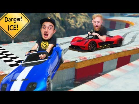 DON'T Slip Off The Stunt Track Challenge! | GTA5 Video