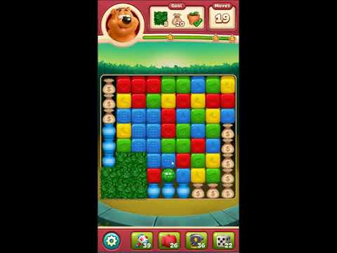 Toon Blast Level 2406 - NO BOOSTERS 🐻🐺🐱 | SKILLGAMING ✔️