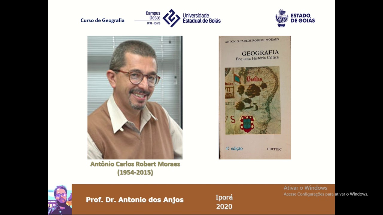 Aula   Geografia, pequena história crítica MORAES, 2007 Capítulo 1  Prof Antônio dos Anjos